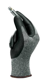 GLOVE GRAY NYLON BLACK;FOAM NITRILE PALM - Latex, Supported